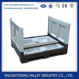 Kotak palet dilipat plastik yang tegar untuk industri makanan