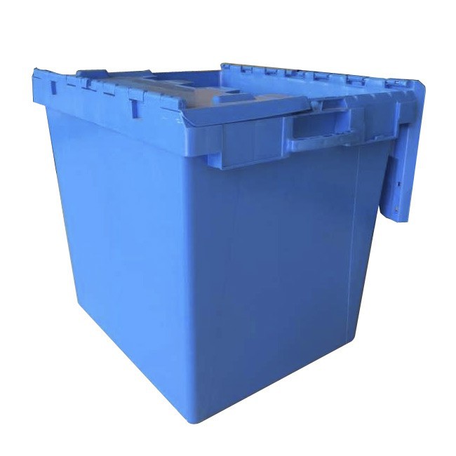 Attached Lid Tote Container