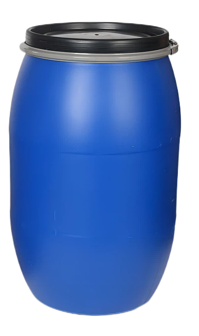 Durable HDPE Closed 55 Gallon Blue Plastic Drum