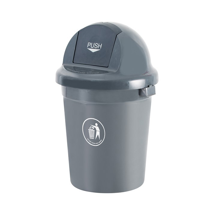 HDPE Round Waste Bin Wholesale With Push Lid
