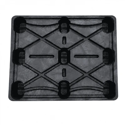 Pallet Plastik Beracuan Mampatan 1100x1100 Untuk Pengendalian Bahan Pukal